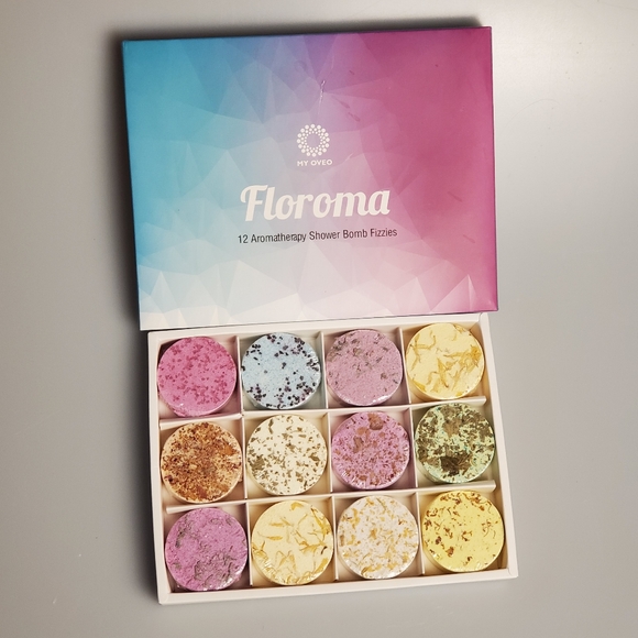 Floroma Set of 12 Aromatherapy Shower Bomb Fizzies - Picture 1 of 6